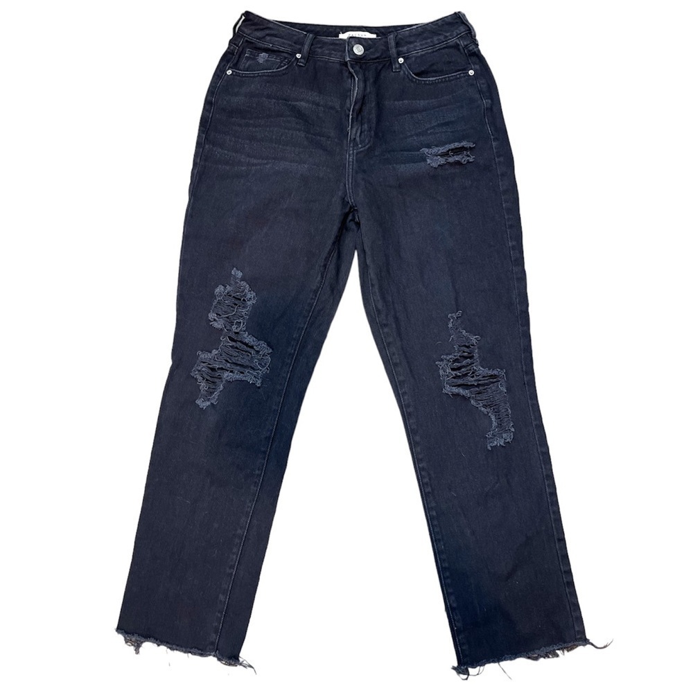 Pacsun Women’s Black‎ Distressed Mom Jeans Size 27